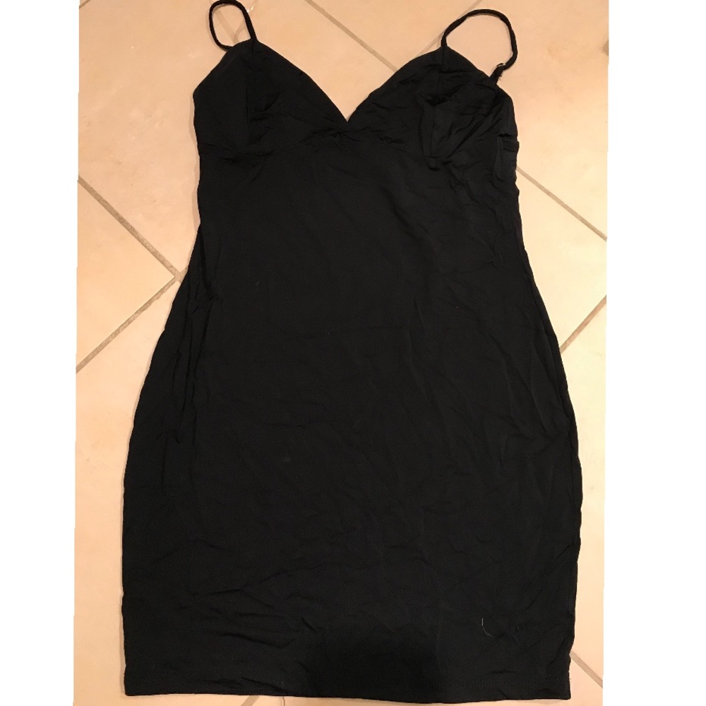 Black mini dress